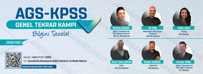 AGS- KPSS Ücretsiz Genel Tekrar Kampı Düzenlenecek