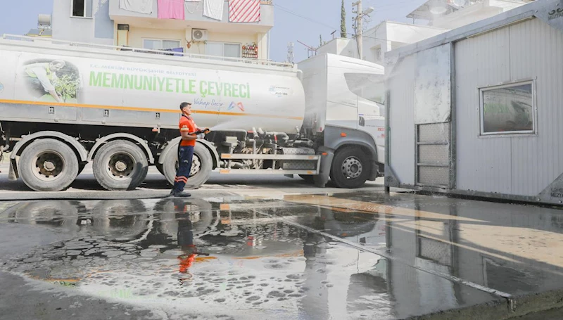 Mersin Büyükşehir Belediyesi’nden Kurban Kesim Alanlarında Kapsamı Temizlik Çalışması