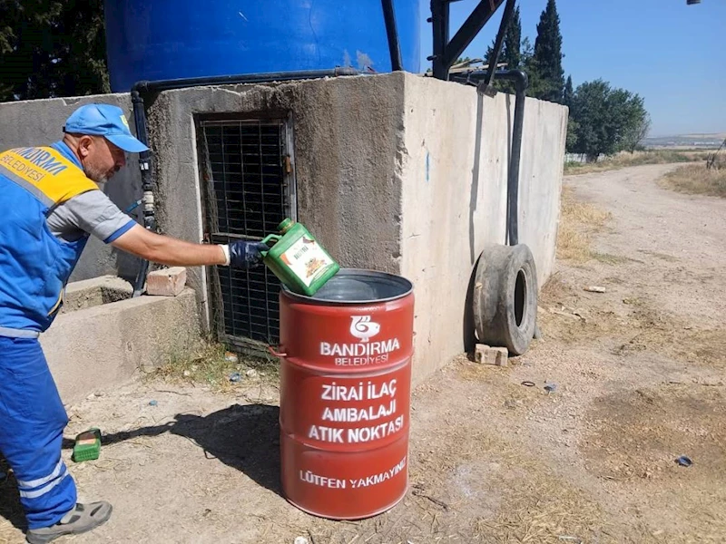 BANDIRMA KIRSALINDA ZİRAİ ATIKLARA DUR!