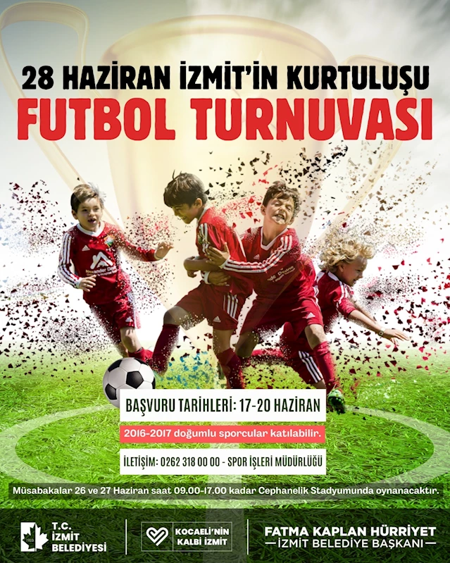 İZMİT BELEDİYESİ KURTULUŞ ETKİNLİKLERİ KAPSAMINDA FUTBOL TURNUVASI DÜZENLEYECEK