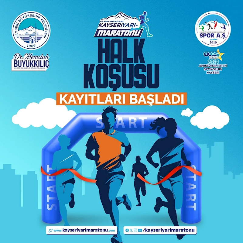 Büyükşehir Spor A.Ş.’nin Düzenlediği Yarı Maratonun Halk Koşusuna Kayıtlar Başladı