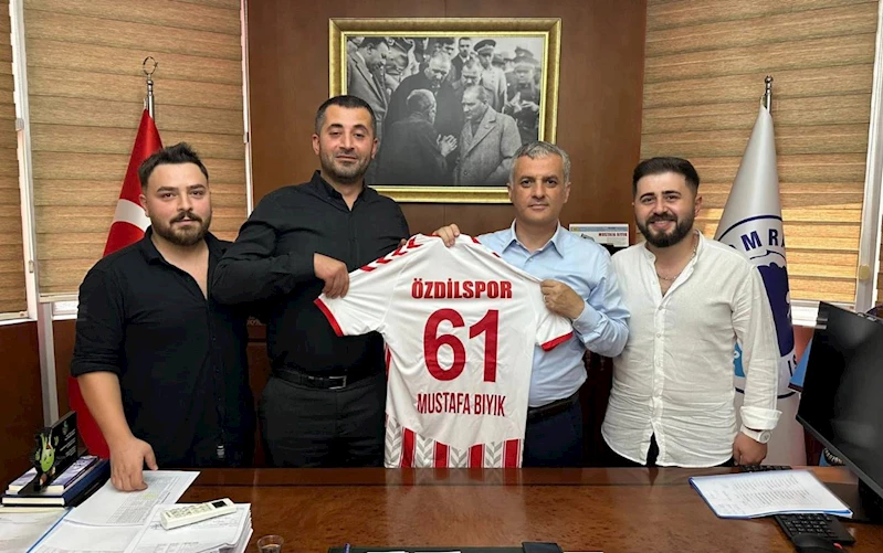 ÖZDİLSPOR YÖNETİMİNDEN BAŞKANIMIZA MAKAMINDA ZİYARET