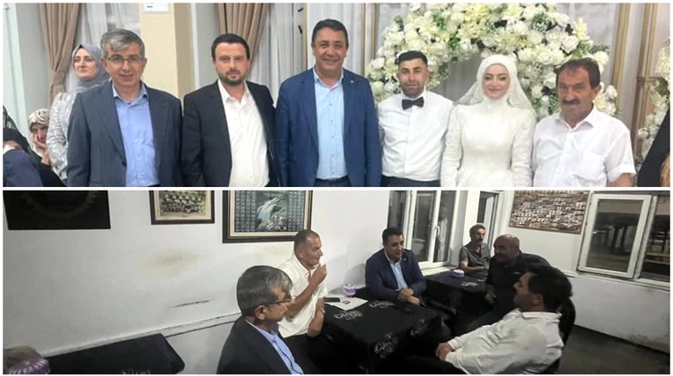 BAŞKANIMIZ, DÜĞÜN TÖRENİNE KATILDI, TAZİYE ZİYARETİNDE BULUNDU
