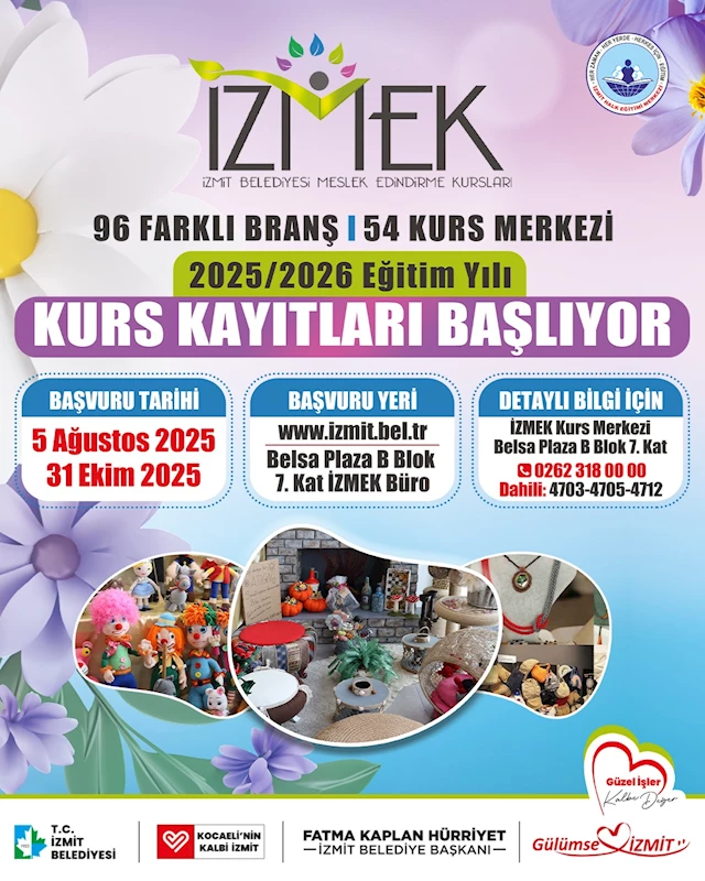 İZMEK YENİ DÖNEM KAYITLARI BAŞLADI