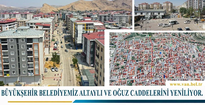 BÜYÜKŞEHİR BELEDİYESİ ALTAYLI VE OĞUZ CADDELERİNİ YENİLİYOR