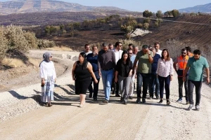 Eşbaşkan Bucak, Lice’deki yol çalışmasını yerinde inceledi
