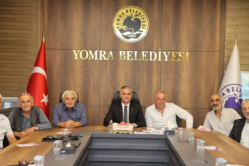 TEPEKÖY MAHALLE MUHTARI VE SAKİNLERİ BAŞKANIMIZI MAKAMINDA ZİYARET ETTİ