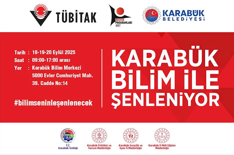 Karabük Belediyesi, TÜBİTAK İş Birliği ile Bilim Şenliği’ne Ev Sahipliği Yapacak