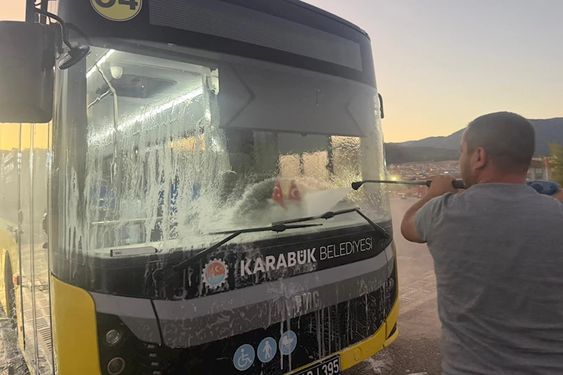 Karabük Belediyesi’nden Toplu Taşımada Hijyen Seferberliği