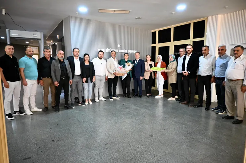 BAŞKAN ÇERÇİOĞLU’NA BUHARKENT BELEDİYE BAŞKANI MEHMET EROL VE AK PARTİ BUHARKENT’TEN ZİYARET