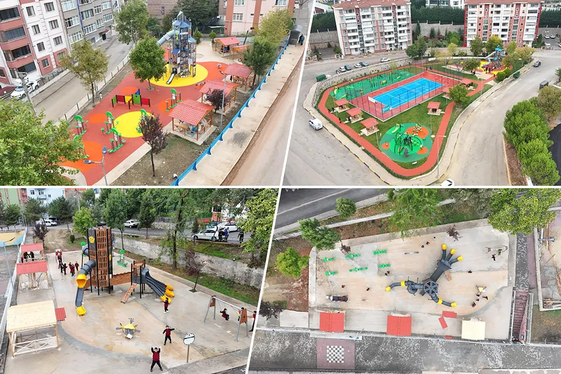 Karabük’te Parklar ve Spor Alanlarının Yenileme Çalışmaları Devam Ediyor
