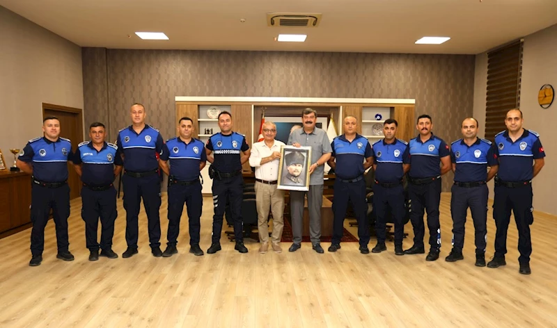 BAŞKAN YILDIZ, ZABITA PERSONELİNİ AĞIRLADI