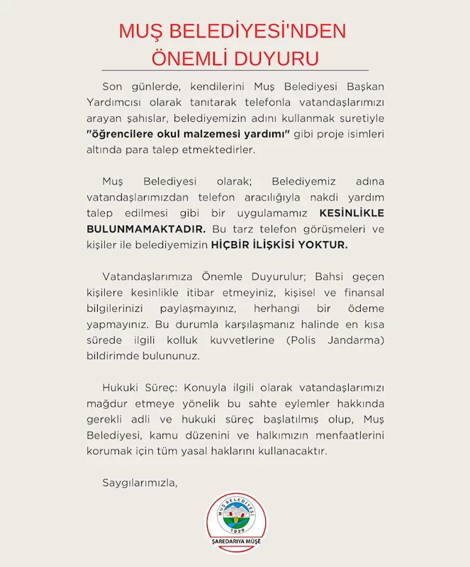 MUŞ BELEDİYESİ